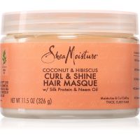 Shea Moisture Coconut & Hibiscus Curl & Shine интензивно грижа - маска за къдрава коса 326 гр.