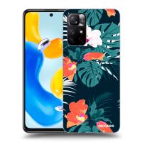 Silikónový čierny obal pre Xiaomi Redmi Note 11S 5G - Monstera Color