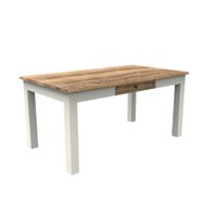 Landscape JEDÁLENSKÝ STÔL, akácia, mangové drevo, prírodná farba, biela, 180/90/76 cm