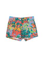 Printed Organic Denim Shorts