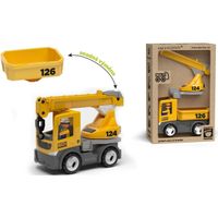 ECO MultiGO Build 2+1 - Igráček stavbař, auto, jeřáb, valník