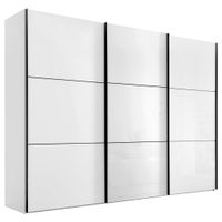 Moderano ŠAT. SKRIŇA S POSUV. DVERAMI, biela,