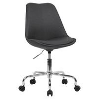 MID.YOU OTOČNÁ STOLIČKA, tkaná textília, čierna