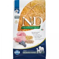 N&D Ancestral Grain Dog Adult Medium/Maxi Lamb&Blueberry 2,5kg