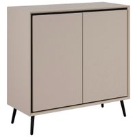Livetastic KOMODA, černá, pískové barvy, 90/90/38 cm