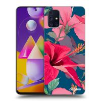 Silikónový prehľadný obal pre Samsung Galaxy M31s - Hibiscus