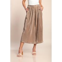 Elegante Bundfaltenhose, Beige