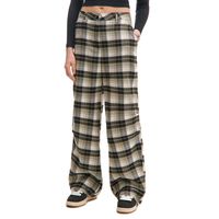 Cropp - Kariraste hlače - temno siva