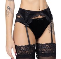 Strumpfhalter KILLSTAR - Mephistan Muse - schwarz XXL