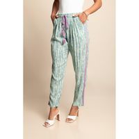 Bedruckte Hose In Übergröße, Mint