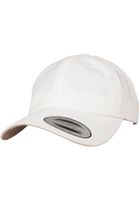 Peached Cotton Twill Dad Cap White