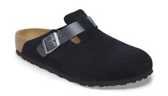 Birkenstock Boston Mixed Leather Narrow Fit Muškarci - Sandale Birkenstock - Crna - 1028174-5.5 - Size: 5.5