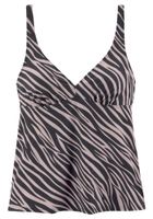 LASCANA Tankini top  lila / crna