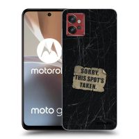Silikónový prehľadný obal pre Motorola Moto G32 - SORRY
