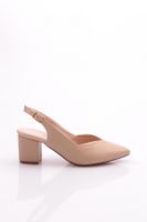 DGN K600 Women's Open Back Pointed Toe Heel Shoes