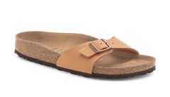 Birkenstock Madrid Vegan Birko-Flor Nubuck Narrow Fit Ženy - Sandály Birkenstock - Světle hnědá - 1025050-5 - Size: 5