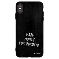 Silikónový čierny obal pre Apple iPhone XS Max - Black Fuel