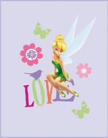 CTI Fleece dečka Fairies (víla Zvonilka) Rossignol 110 x 140 cm