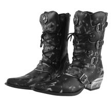 Lederschuhe Frauen - WEST NEGRO ACERO VINTAGE RASPADO - NEW ROCK - M.7993-S3 42