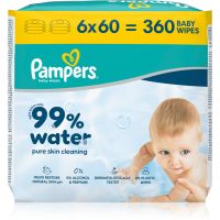 Pampers 99% Water Baby Wipes vlažni čistilni robčki za otroke 6x60 kos