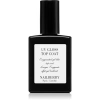 NAILBERRY UV Gloss Top Coat лак за нокти с гел ефект без използване на UV/LED лампа 14 мл.