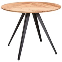 Landscape JEDÁLENSKÝ STÔL, akácia, čierna, farba akácie, 100/100/76 cm