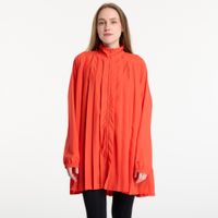 Φόρεμα Nike Sportswear Women's Oversized Long-Sleeve Pleated Mini Dress Lt Crimson/ Lt Crimson S