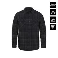 HORSEFEATHERS Vodoodpudivá technická košeľa Dough - anthracite BLACK velikost L