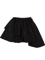 Asymmetrical Ruffled Taffeta Skirt