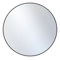 Lustro okrągłe 70x70 cm Loft czarne