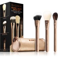 Sigma Beauty Brush Set Bloom + Glow набір пензликів у футлярі