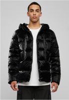 Shark Skin Puffer Jacket Black