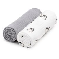 T-TOMI BIO Muslin Diapers látkové plienky Penguin 65x65 cm 2 ks