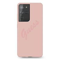 Ovitek GUESS SILICONE VINTAGE Samsung Galaxy S21 Ultra 5G pink