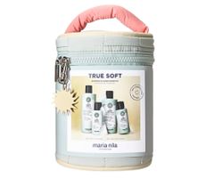 Darčeková sada pre suché vlasy Maria Nila True Soft Beauty Bag + kozmetická taška zdarma + darček zadarmo