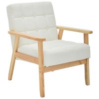 P & B KRESLO, textil, biela