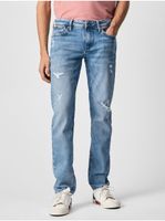 Light Blue Mens Slim Fit Jeans Jeans Hatch - Men