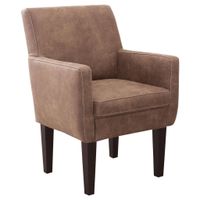 Sit & More KRESLO, textil, hnedá