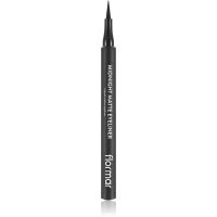 flormar Midnight Matte Eyeliner Eyeliner im Filzstift mit Matt-Effekt Farbton 01 Black 1,2 ml