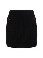 Wool Knit Mini Skirt