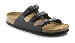 Birkenstock Florida BS Black Narrow Fit Ženy - Sandály Birkenstock - Černá - 53013-2.5 - Size: 2.5