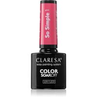 Claresa SoakOff UV/LED Color So Simple lac de unghii sub forma de gel culoare 1 5 g