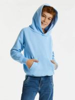 Błękitna bluza dziecięca z kapturem Hooded Sweatshirt Russell