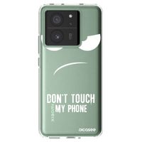 Silikónový prehľadný obal pre Xiaomi 13T Pro - Nesiahajte mi na telefón