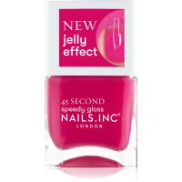 Nails Inc. 45 Second Speedy Gloss rychleschnoucí lak na nehty odstín Feelin' Berry Jelly 14 ml