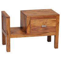 MID.YOU NOČNÝ STOLÍK, indický palisander, farba indického palisandra,