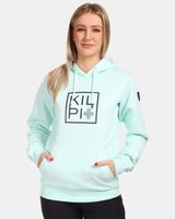 Women's cotton hooded sweatshirt Kilpi NIKY-W Mint