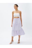 Koton Tiered Waist Midi Skirt