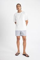 DEFACTO Patterned Mesh Lined Short Swim Shorts