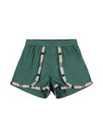 Embroidered Cotton Shorts